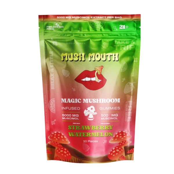 Mush Mouth Gummies Strawberry Watermelon 5000mg